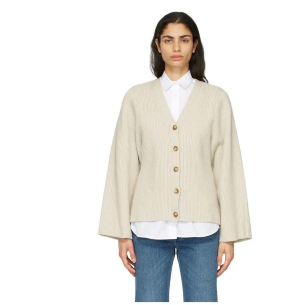 TOTEME Lambswool Knit Cardigan